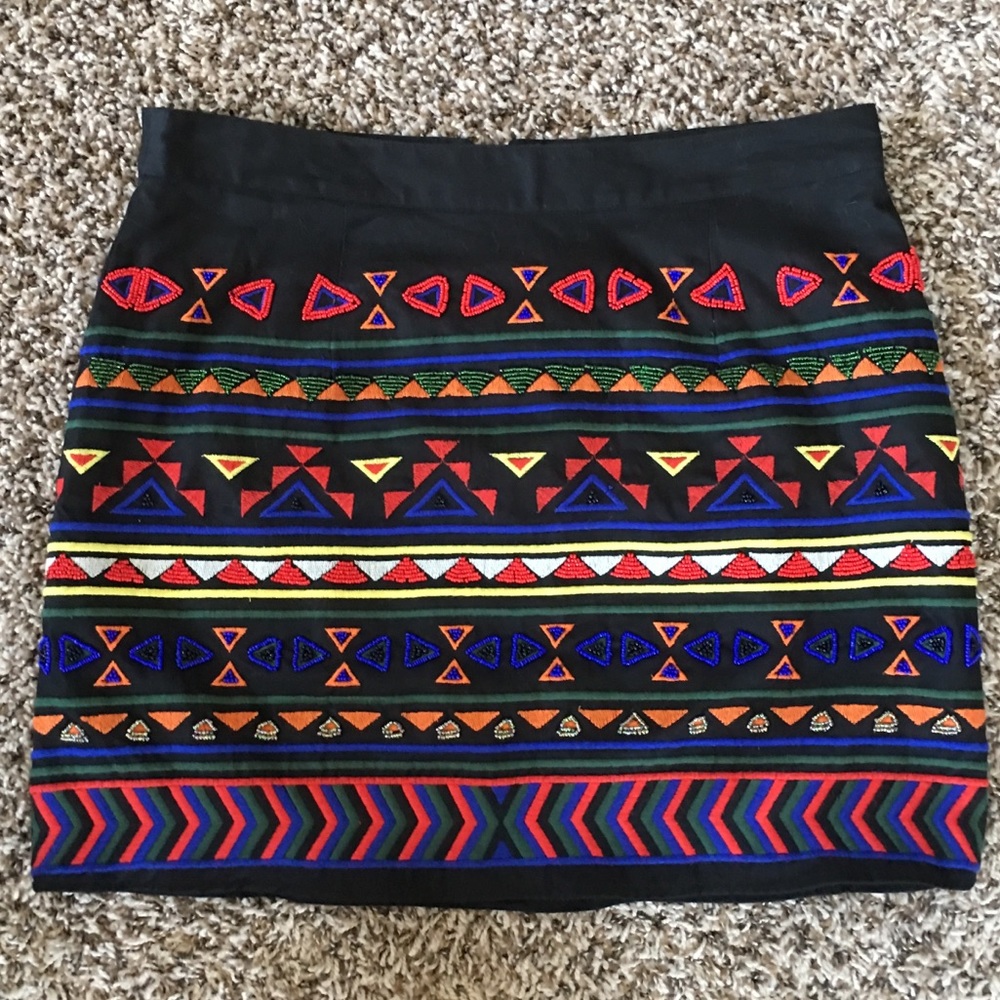 Tribal Print Skirt